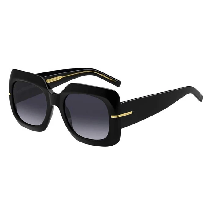 HUGO BOSS BLACK Women Sunglasses BOSS1730S807 - Black Acetate Frame, Grey Degraded Lenses, 54/21/145 mm