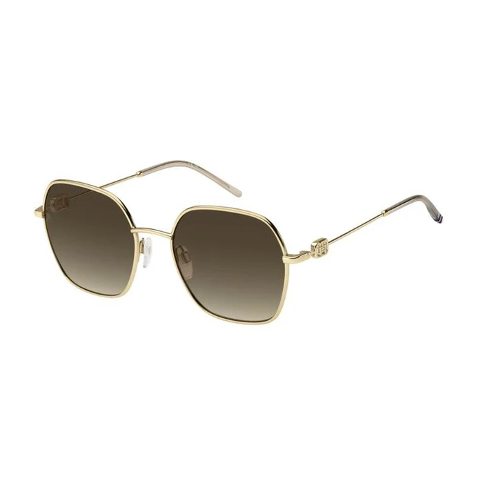 Tommy Hilfiger Women's Sunglasses TH-2150-S-84E – Beige Metal Frame, Brown Gradient Lenses