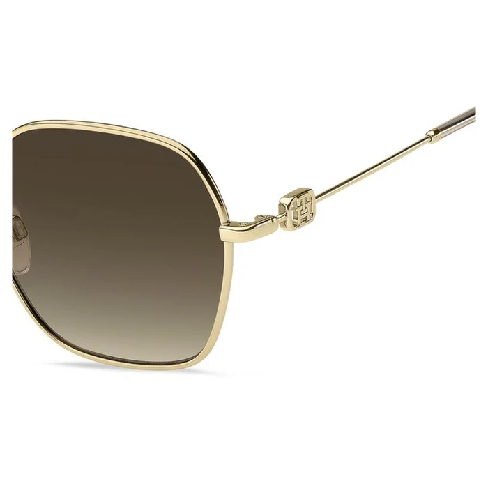 Tommy Hilfiger Women's Sunglasses TH-2150-S-84E – Beige Metal Frame, Brown Gradient Lenses