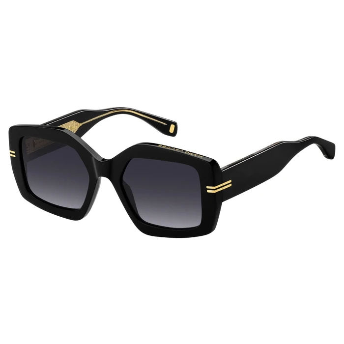 Marc Jacobs Women's Sunglasses MJ-1109/S-807 – Black Acetate Frame, Grey Degraded Lenses (53/20/145)