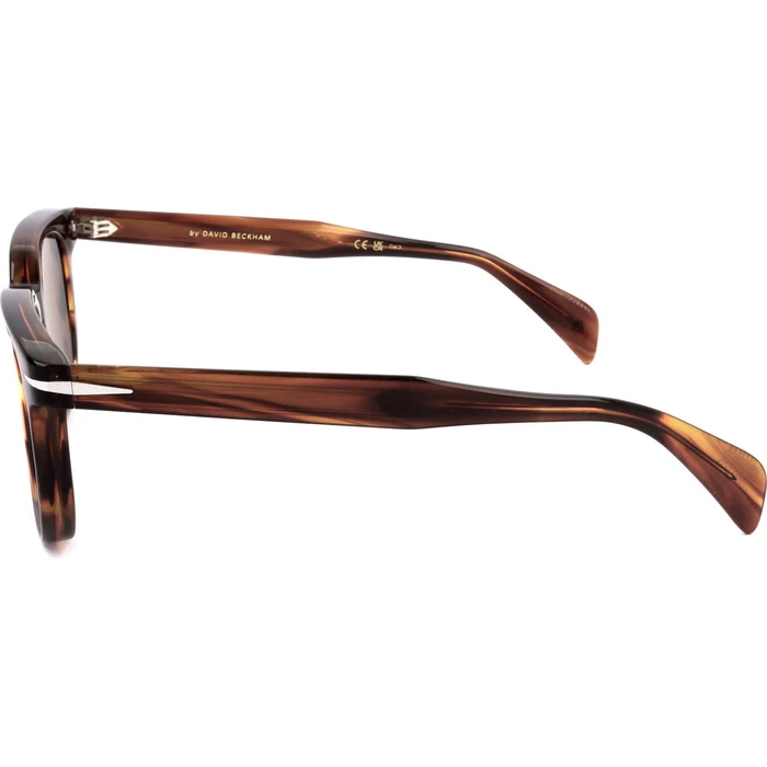 David Beckham DB-7133-S-EX4 Men's Sunglasses (52/20/150) Brown Acetate Frame, Green Mirror Lenses