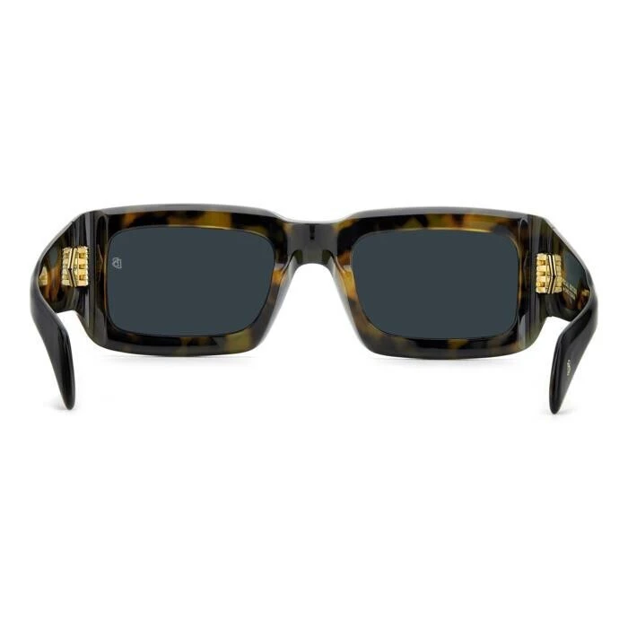 David Beckham Men's Sunglasses DB-7131-S-WR7 – Acetate Black Frame, Mirrored Category 3 Green Lens, Size 52/22/140 mm
