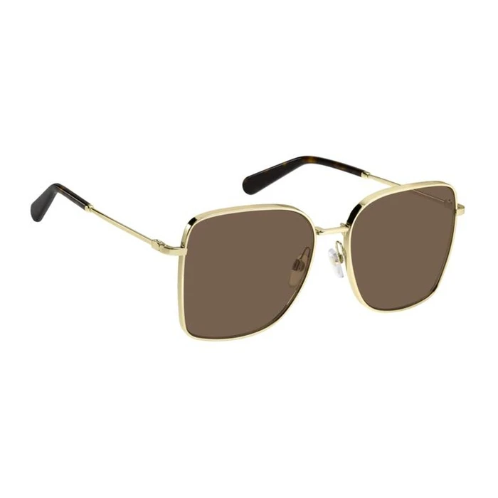 THE MARC JACOBS Women's Sunglasses MARC 829/S 01Q — Gold Metal Frame, Brown Lenses, 58/17/145 mm