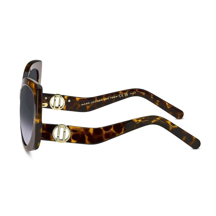 Marc Jacobs Women's Sunglasses MARC 808/S 086GB - Acetate Tortoiseshell Frame, Grey Gradient Lenses (57/23/130 mm)