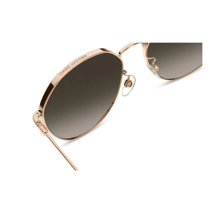 Marc Jacobs Women's Sunglasses MARC 830/F/S PY3 – Gold metal frame, brown gradient lenses (58/18/145)