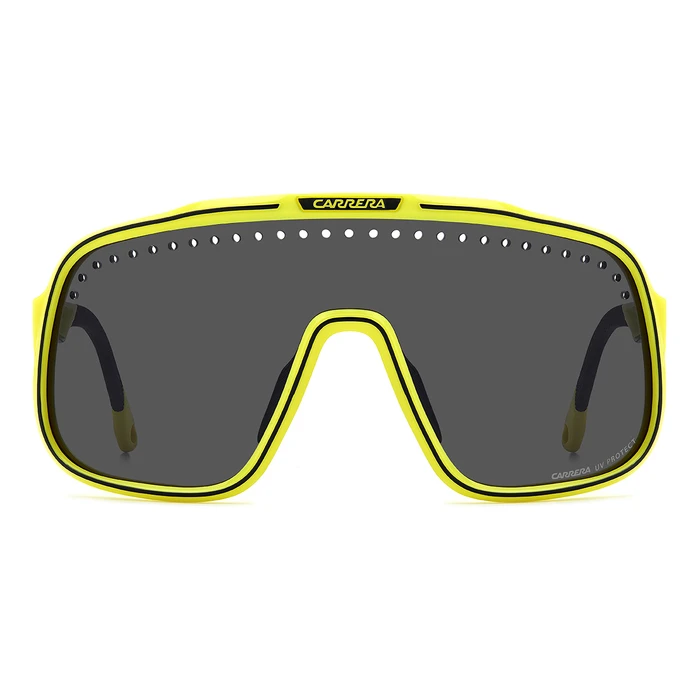 CARRERA Unisex Sunglasses SPORT 02/S 4CW/IR (C-SPORT-02-S-4CW) - Yellow injected plastic frame, Grey lenses, 99/01/130 mm