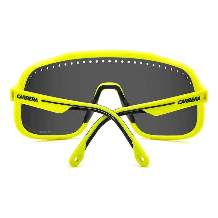 CARRERA Unisex Sunglasses SPORT 02/S 4CW/IR (C-SPORT-02-S-4CW) - Yellow injected plastic frame, Grey lenses, 99/01/130 mm