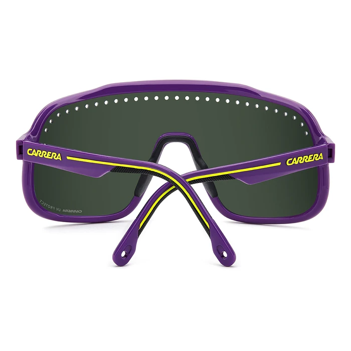 CARRERA C-SPORT-02 S 83W/MT Unisex Sunglasses (99/01/130 mm) — Purple Acetate Frame, Green Mirror Lenses, Category 3