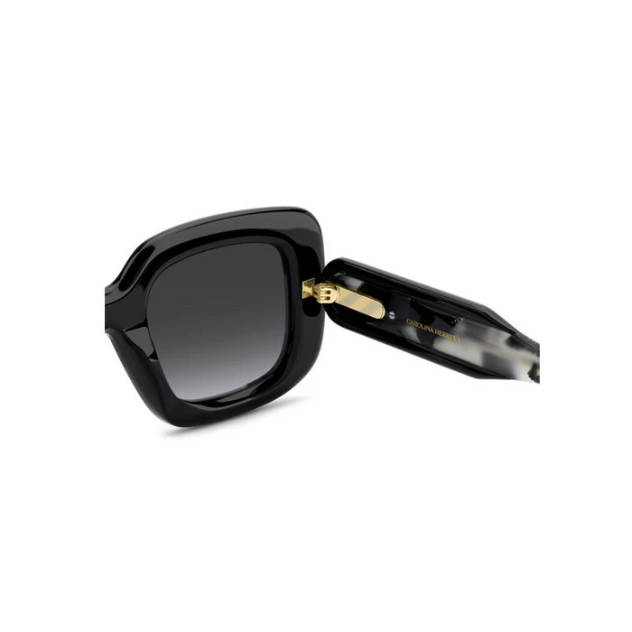 Carolina Herrera Women's Sunglasses HER 0313/S 807 - 49/26/145 mm - Black Acetate Frame, Grey Degraded Lenses (Category 3)