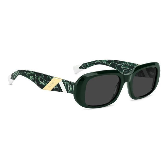 MISSONI Women's Sunglasses MIS0220/S 1ED (52/20/140) - Acetate Frame Green, Grey Lenses, Category 3