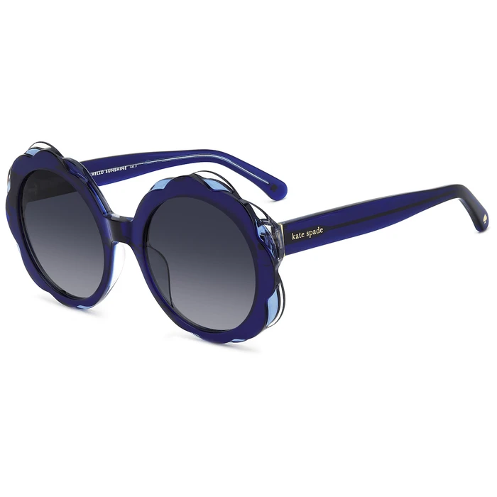 KATE SPADE Women's Sunglasses KSVIVI2GSPJP - 54/21/140 mm, Blue Acetate Frame, Grey Gradient Lenses