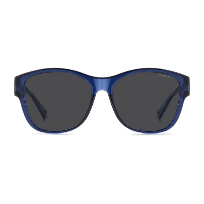 Polaroid Unisex Sunglasses PLD9019SPJP (Fit-over) - Polarized Grey Lenses, Blue Frame
