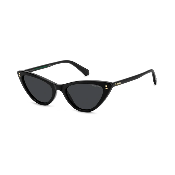 Polaroid Women's Sunglasses PLD6246/S 807/M9 – Cat Eye, Grey Polarized Lenses, Black Frame (52/18/140 mm)