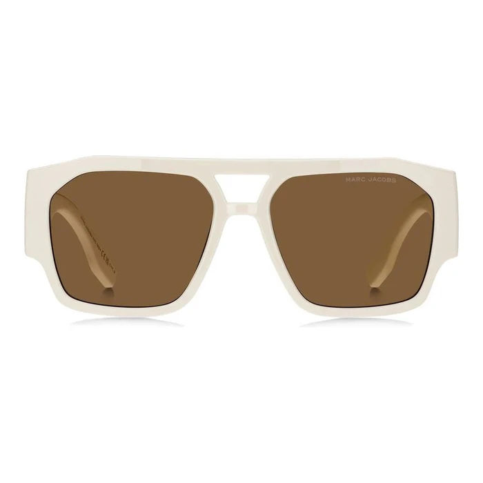 THE MARC JACOBS MARC 860/S SZJ/70 Women's Sunglasses – Full‑rim Aviator, Cream Frame, Brown Photochromic Lenses, 55/17/145 mm