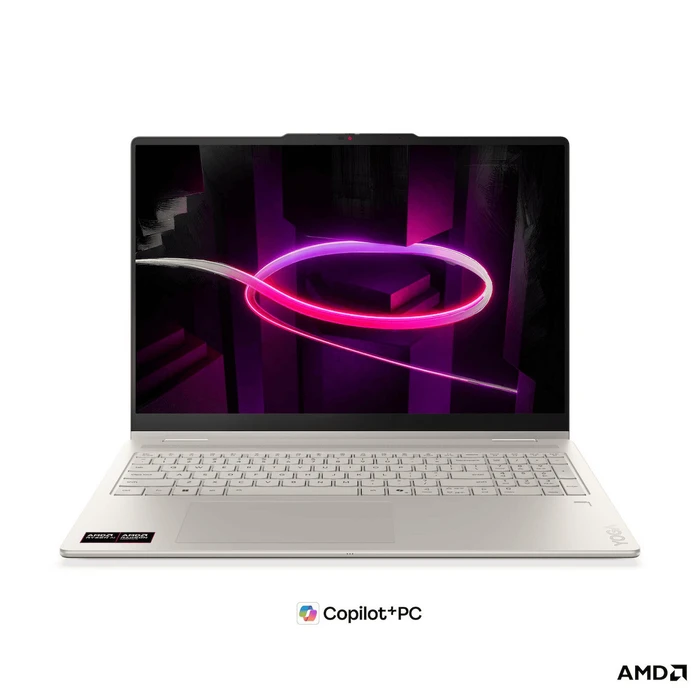 Lenovo Yoga 7 2‑in‑1 16AGP11 16" OLED FHD+ (AMD Ryzen AI 300 Series 445 / 16GB / 512GB SSD / Windows 11 Home) Seashell - International English Keyboard