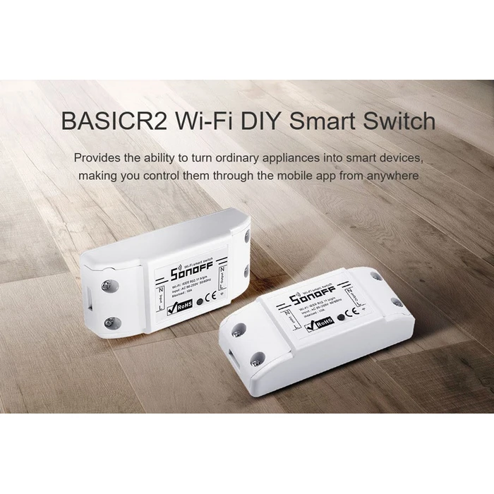 SONOFF Smart Διακόπτης BASICR2 Wifi 10A λευκός