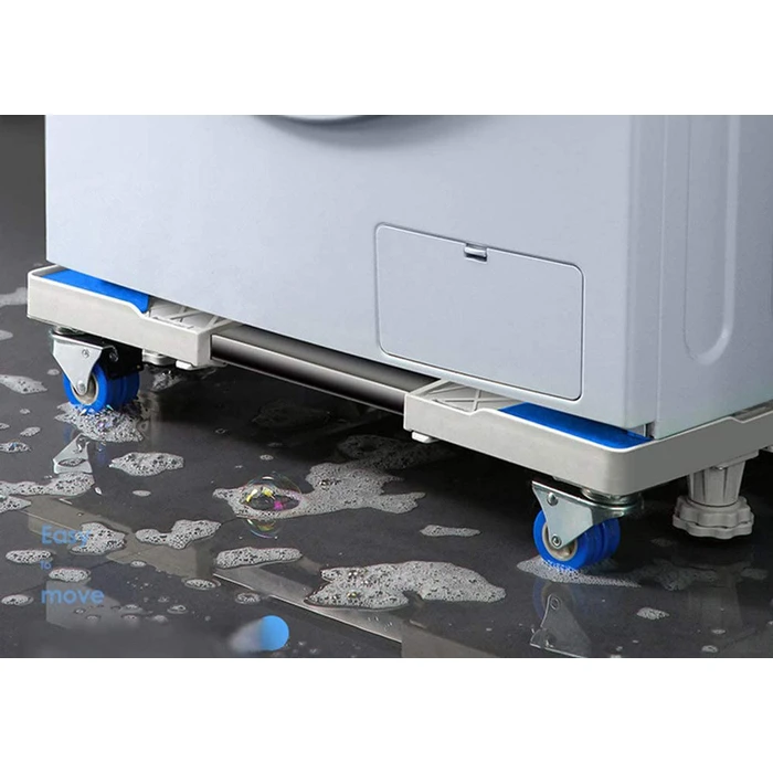 UNBRANDED Βάση λευκών συσκευών με ρόδες ρυθμιζόμενη max 600kg γκρι