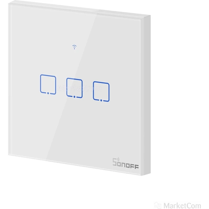 SONOFF smart διακόπτης αφής Wi-Fi τριπλός λευκός TX-T2EU3C