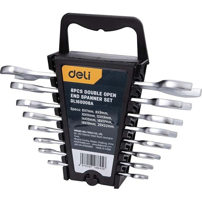 DELI σετ γερμανικά κλειδιά DL160008A 6x7-20x22mm 8τμχ