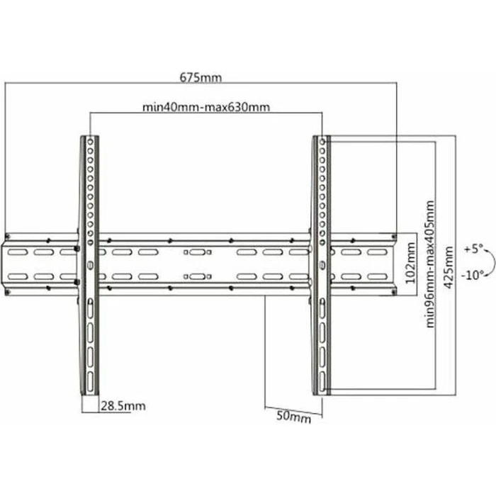 Βάση Τηλεόρασης ATC Επιτοίχια ATC-2546 37" - 70"