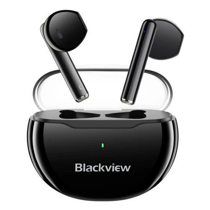 Bluetooth Headset Blackview Bt5.3 Tws 6 With Charging Dock Black