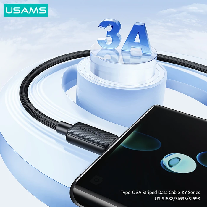 USAMS USB-C to USB Cable 3A 480Mbps 2m White