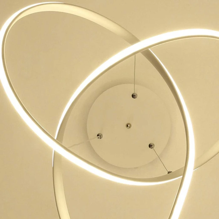 POWERTECH LED φωτιστικό οροφής HLL-0164 50W 4000K Φ60cm 1m λευκό