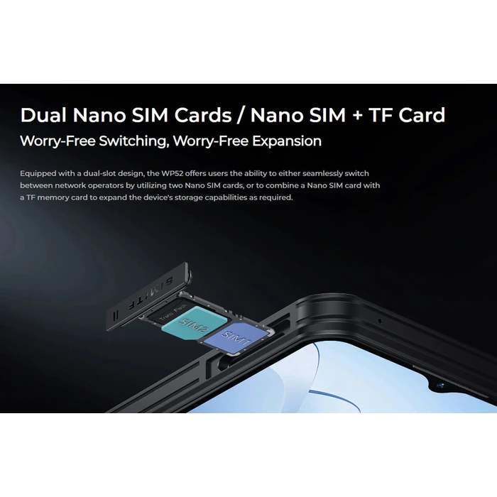 OUKITEL Smartphone WP52 6.6 4 256GB 5G 6500mAh IP68 IP69K Μαύρο