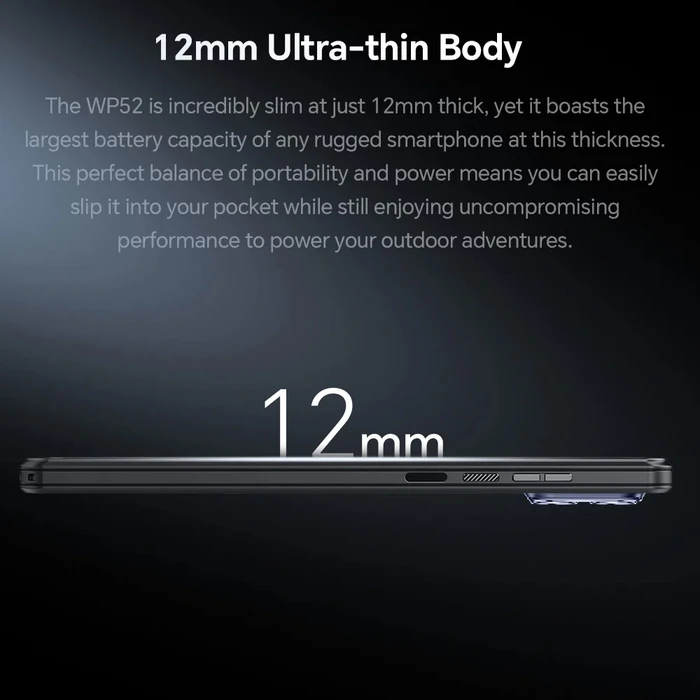 OUKITEL Smartphone WP52 6.6 4 256GB 5G 6500mAh IP68 IP69K Μαύρο