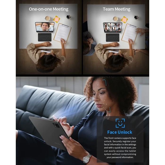 TECLAST tablet T60 12 HD 8 256GB Android 13 4G 8000mAh γκρι