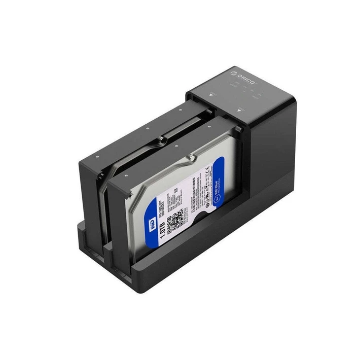 ORICO docking station για 2.5 ή 3.5 SATA HDD SSD 6528US3 C 2 θέσεων 5Gbps clone function μαύρο