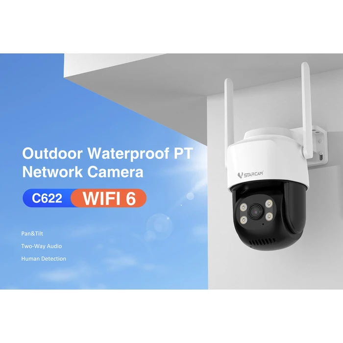 VSTARCAM Smart Camera C622 2MP WiFi PTZ SD IP66