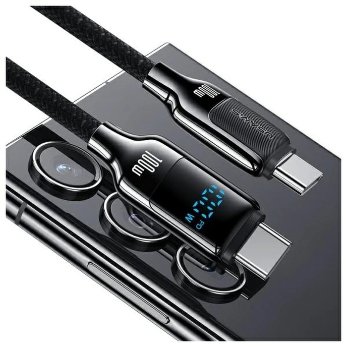 USAMS USB C Cable SJ742 100W 480Mbps 1.2m Black