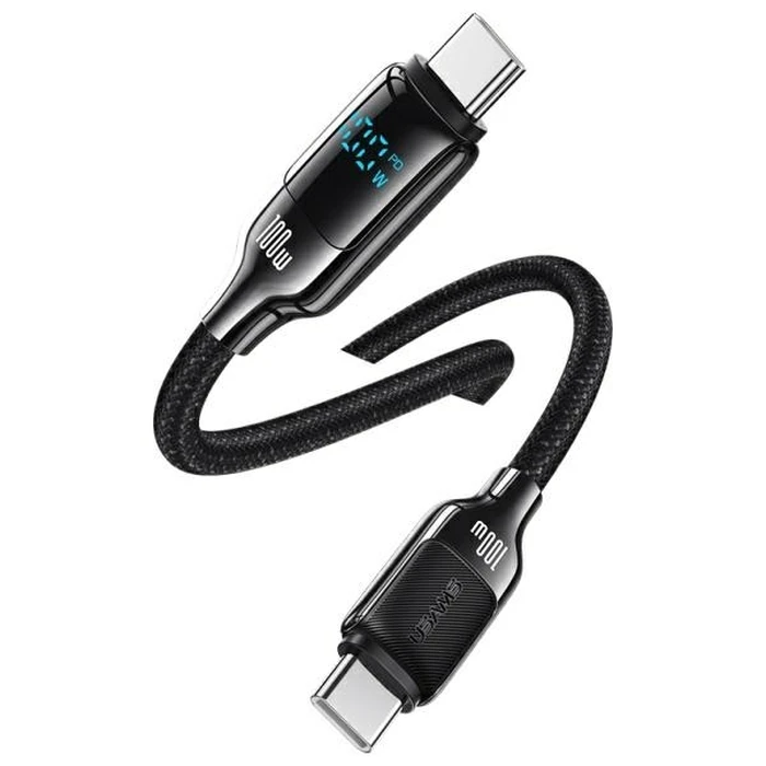 USAMS USB C Cable SJ742 100W 480Mbps 1.2m Black