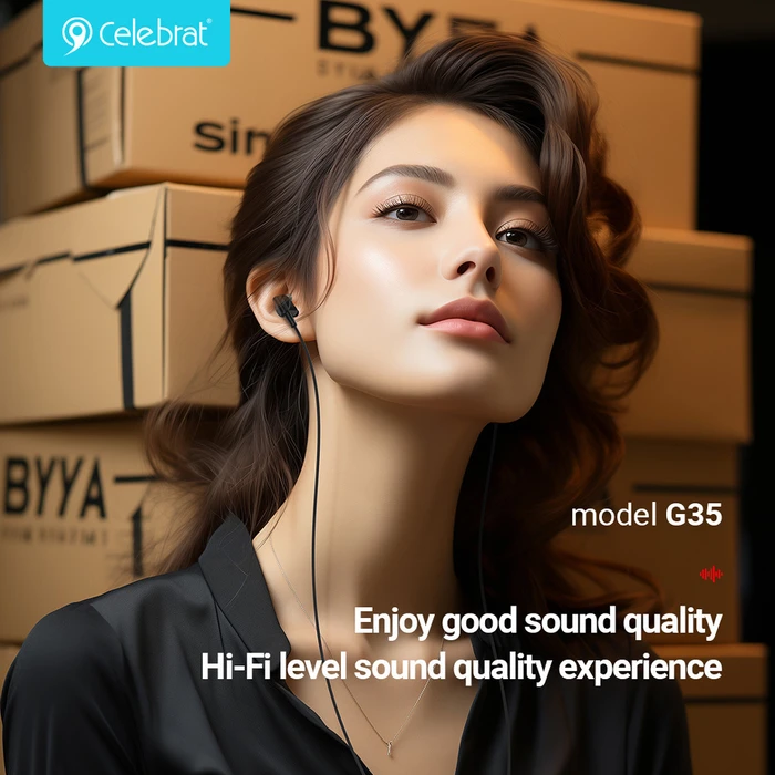 CELEBRAT Earphones με Μικρόφωνο G35