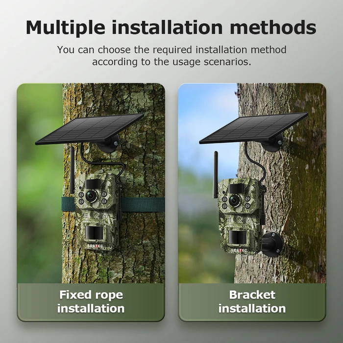 SECTEC smart ηλιακή κάμερα κυνηγού ST-HC809 3MP 4G PIR SD IP66