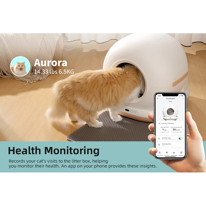 BRUNO smart αυτοκαθαριζόμενη τουαλέτα γάτας BRUNO