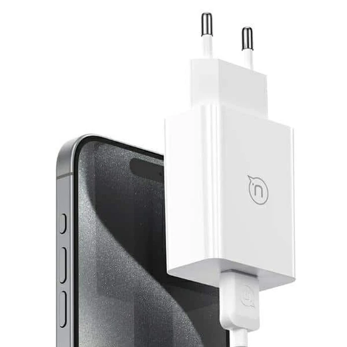 USAMS Wall Charger SCXLTZ02 with USB C Cable USB 18W White