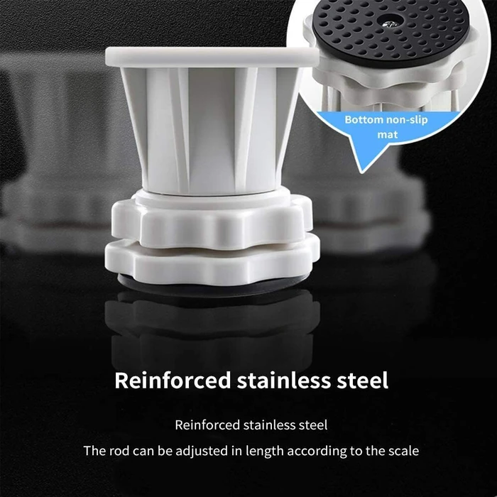 UNBRANDED Βάση λευκών συσκευών με ρόδες ρυθμιζόμενη max 600kg γκρι