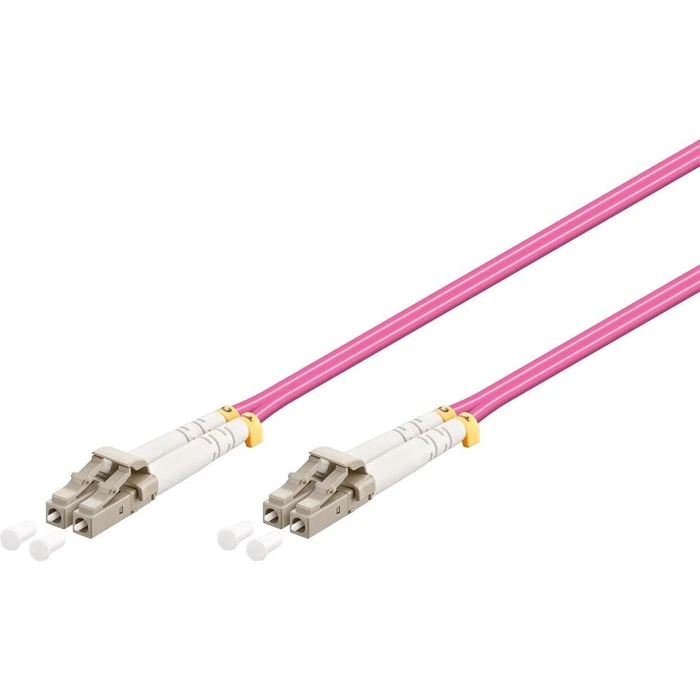 GOOBAY Fiber Optic Cable LC UPC 95933 Multimode OM4 0.5m Violet