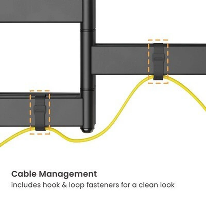 POWERTECH TV Wall Mount PT-1423 37 90 inches 75kg Heavy Duty Full Motion