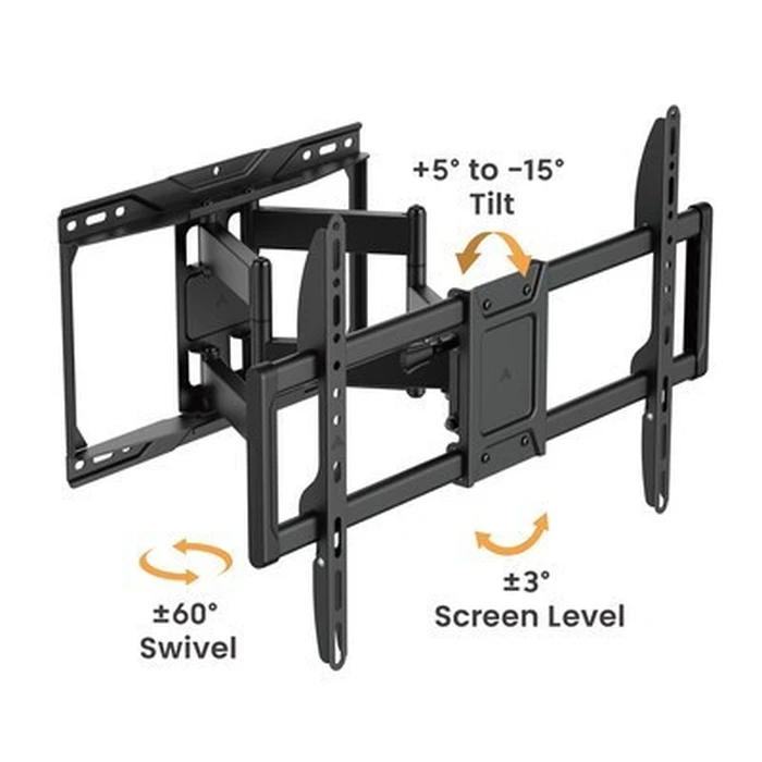 POWERTECH TV Wall Mount PT-1423 37 90 inches 75kg Heavy Duty Full Motion