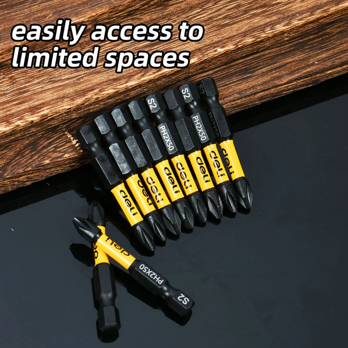 DELI Screwdriver Bit Set PH2x50mm 10 pcs