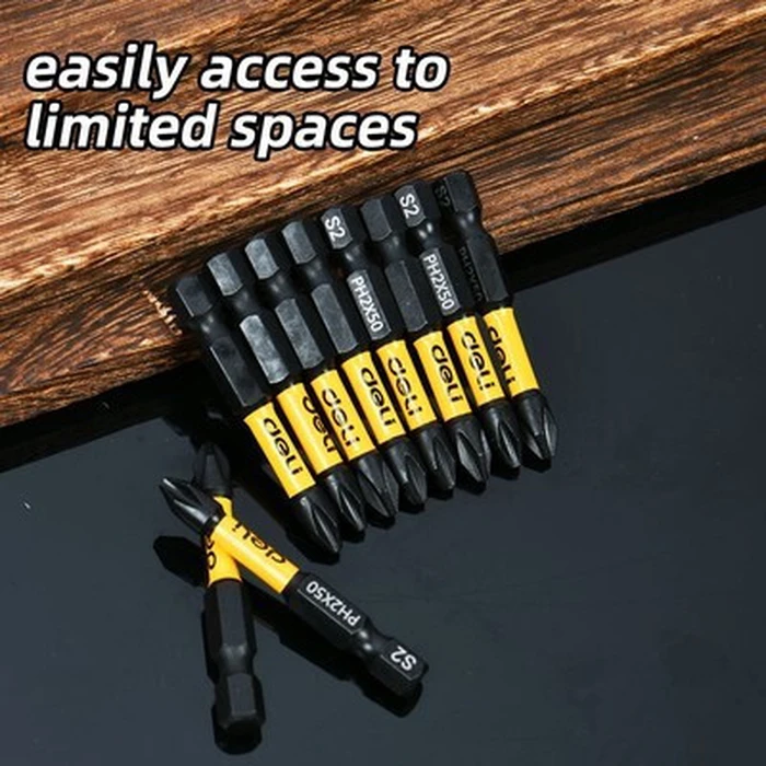 DELI Screwdriver Bit Set PH2x50mm 10 pcs