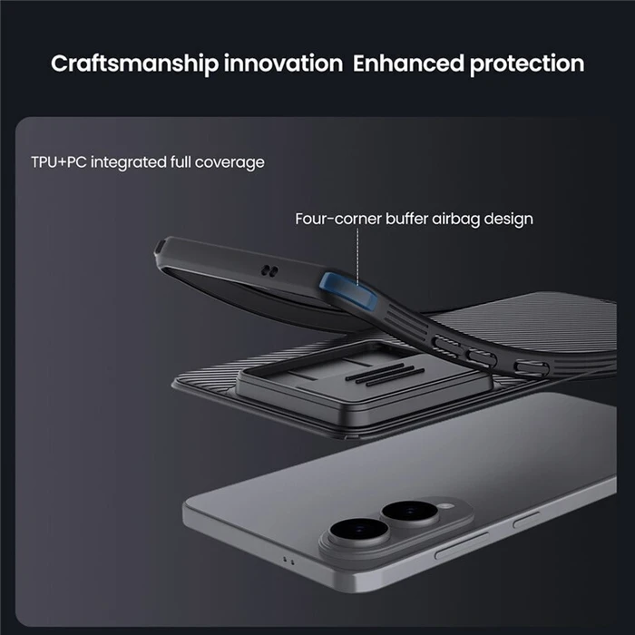 NILLKIN Θήκη CamShield Pro για Samsung Galaxy S25 Edge μαύρη