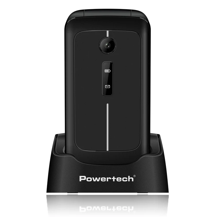 POWERTECH Mobile Phone Sentry 2.8 Black Dual SIM SOS Button