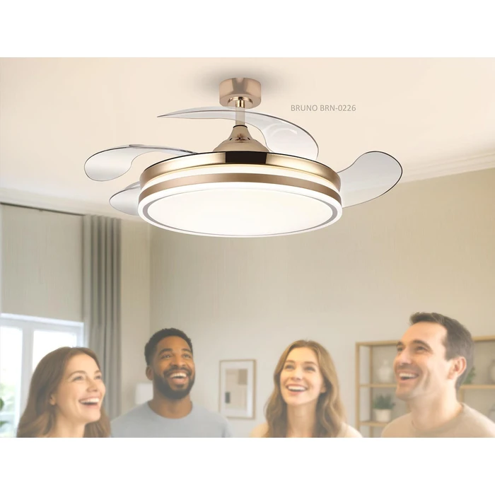 BRUNO ανεμιστήρας οροφής με LED φως BRN-0226 χρυσός 42 AC 82W