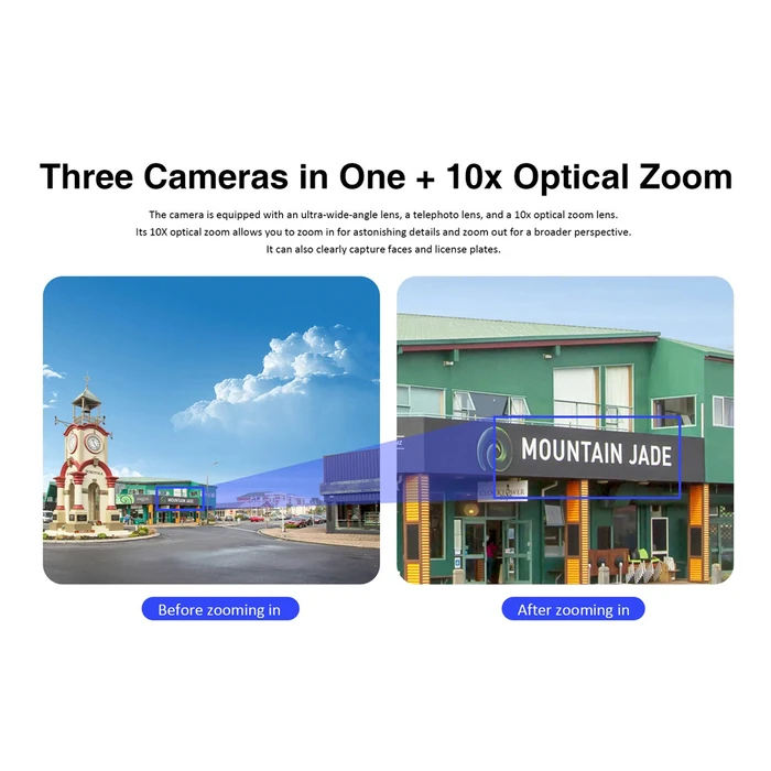 VSTARCAM Smart Solar Camera BG621TR Triple Lens 3MP 4G PTZ IP66