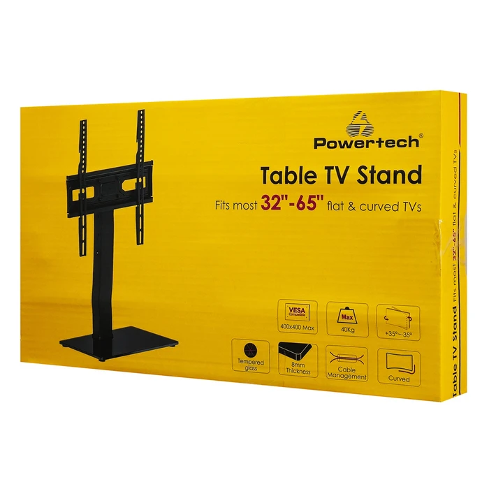 POWERTECH Tabletop TV Stand PT-1445 for 32 to 65 inches up to 40 kg