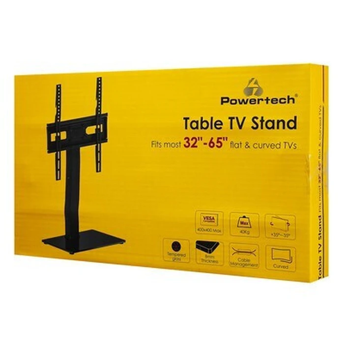 POWERTECH Tabletop TV Stand PT-1445 for 32 to 65 inches up to 40 kg